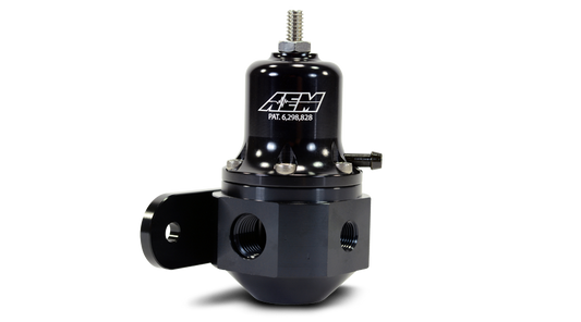 AEM Universal Adjustable Fuel Pressure Regulator, 40-130 PSI, -6AN, ( 25-305BK )