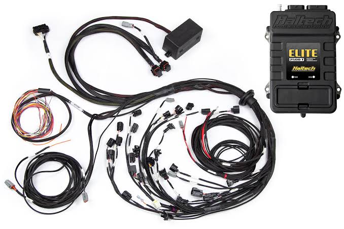 Elite 2500T + Terminated Harness Kit For Ford Falcon BA/BF Barra 4.0L I6  Injector Connector: Factory Bosch EV1